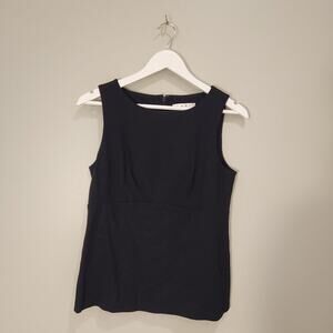 CAbi Black Top Uptown Thick Ponte Knit Sleeveless - Size 6